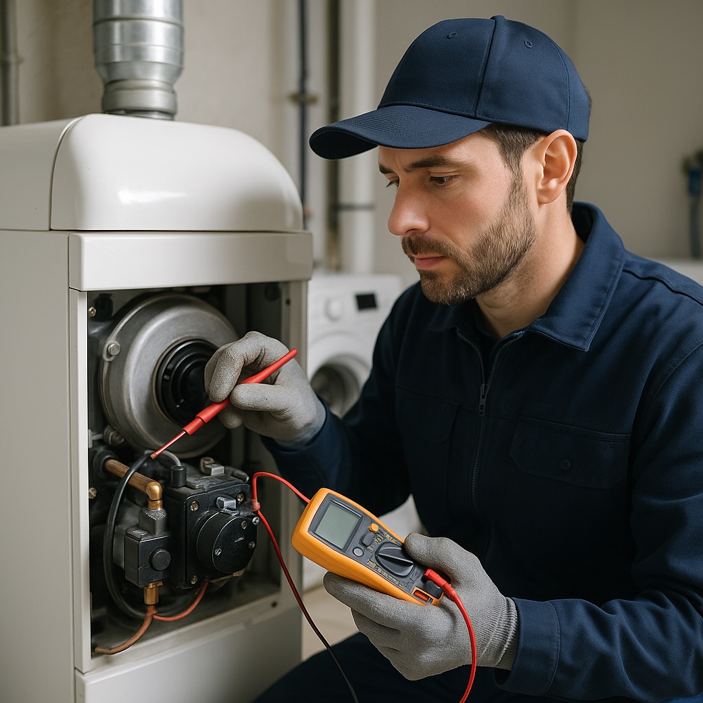 Diagnostic électrique d'une pompe de chaudière fioul en panne